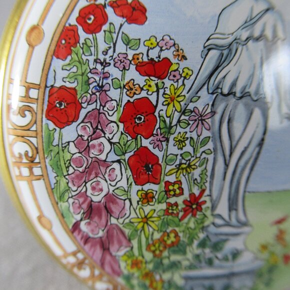 Greek Statue Garden Enamel Box, Crummles Trinket Box - Picture 2 of 8